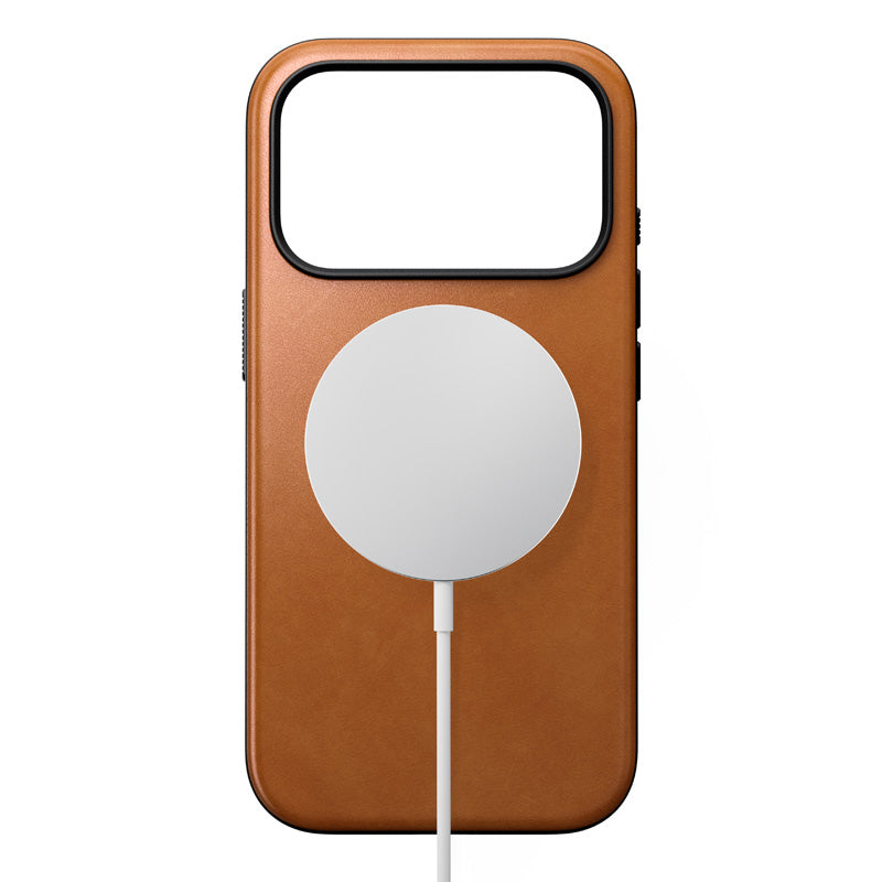 Funda Modern Leather iPhone 18 Pro English Tan