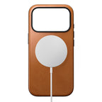 Funda Modern Leather iPhone 18 Pro English Tan