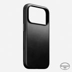 Funda Modern Horween de piel iPhone 18 Pro / iPhone 17 Pro Negro