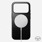 Funda Modern Horween de piel iPhone 18 Pro / iPhone 17 Pro Negro