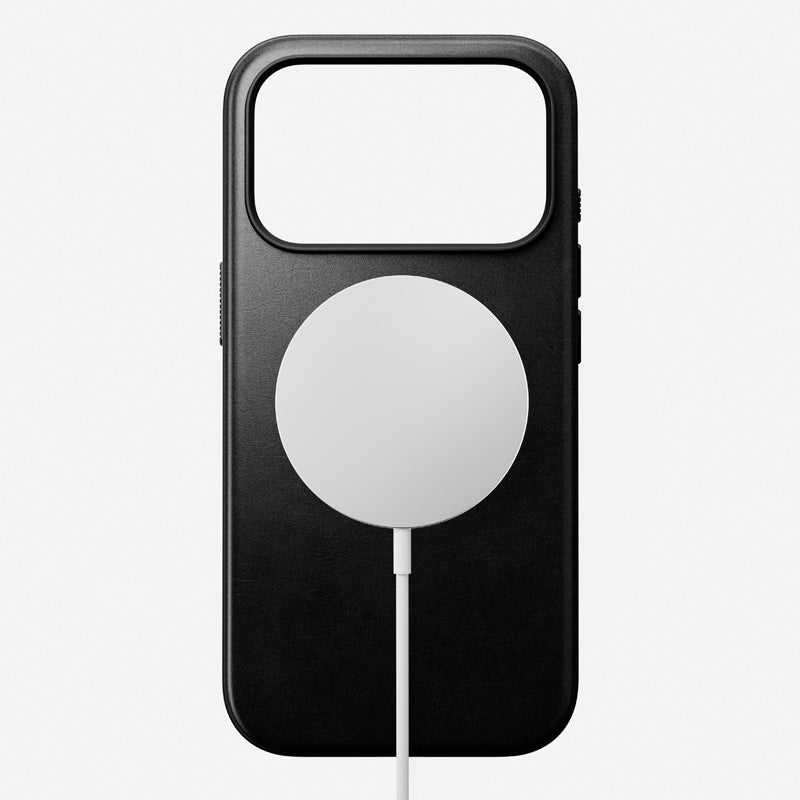 Funda Modern Horween de piel iPhone 18 Pro / iPhone 17 Pro Negro