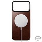 Funda trasera magnética de cuero Horween iPhone 18 Pro Max Rustic Brown