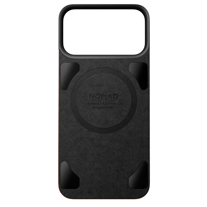 Funda trasera magnética de cuero Horween iPhone 18 Pro Max Rustic Brown