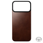 Funda trasera magnética de cuero Horween iPhone 18 Pro Max Rustic Brown