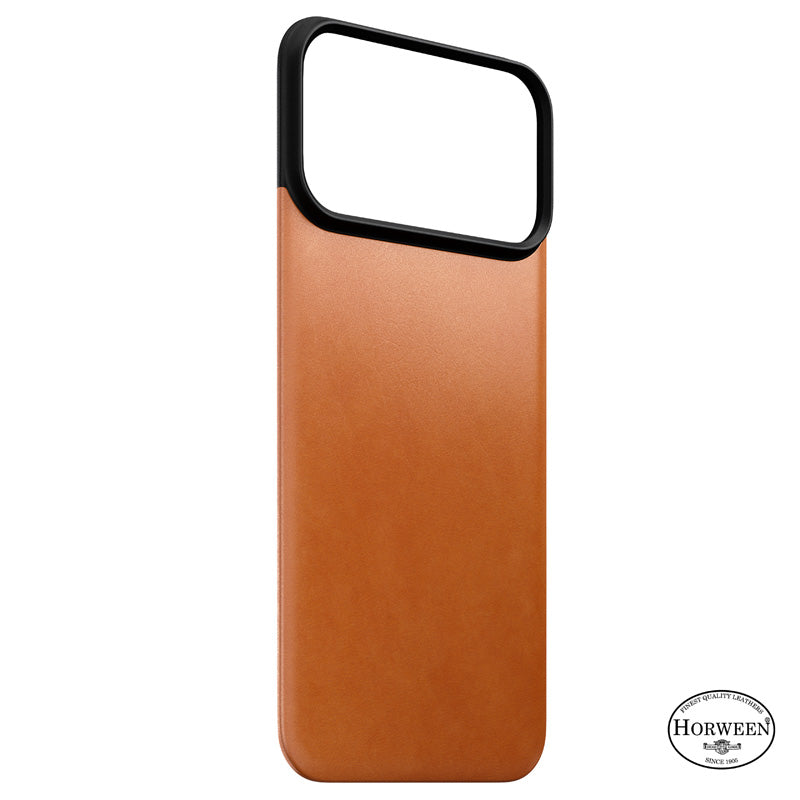 Funda trasera magnética de cuero Horween iPhone 18 Pro Max Saddle