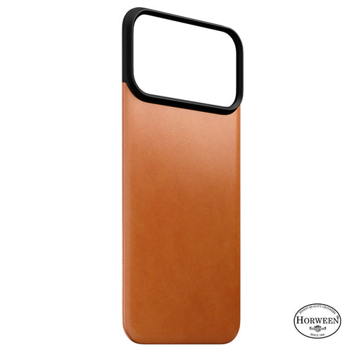 Funda trasera magnética de cuero Horween iPhone 18 Pro Max Saddle
