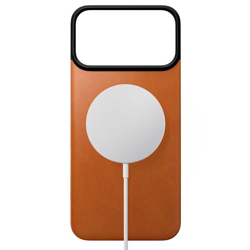Funda trasera magnética de cuero Horween iPhone 18 Pro Max Saddle
