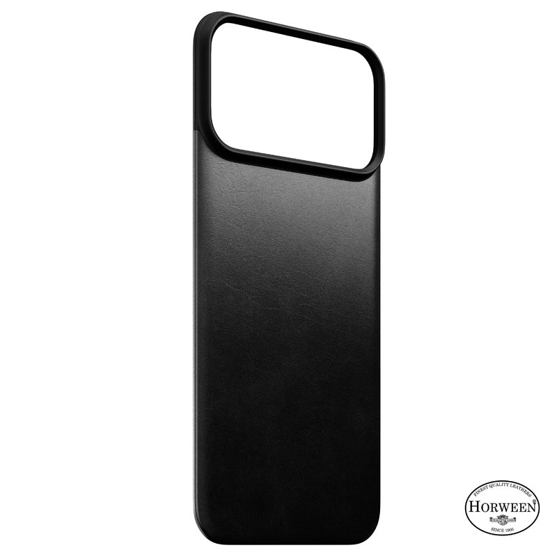Funda trasera magnética de cuero Horween iPhone 18 Pro Max Negro