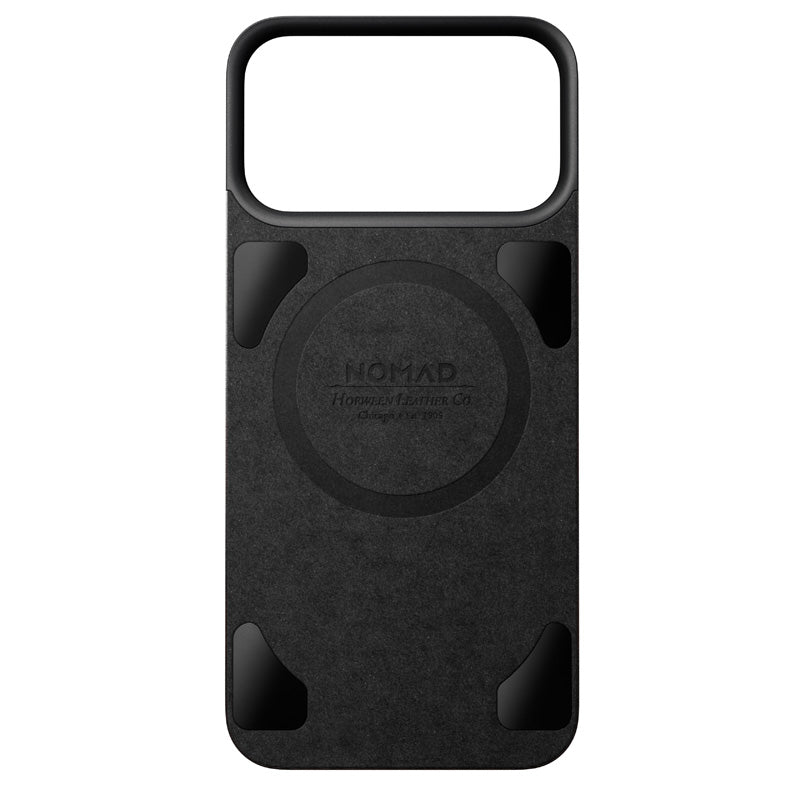 Funda trasera magnética de cuero Horween iPhone 18 Pro Max Negro