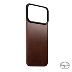 Funda trasera magnética de cuero Horween iPhone 18 Pro Rustic Brown