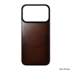 Funda trasera magnética de cuero Horween iPhone 18 Pro Rustic Brown