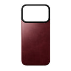 Funda trasera magnética de cuero Horween iPhone 18 Pro Burgundy
