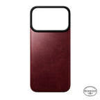 Funda trasera magnética de cuero Horween iPhone 18 Pro Burgundy