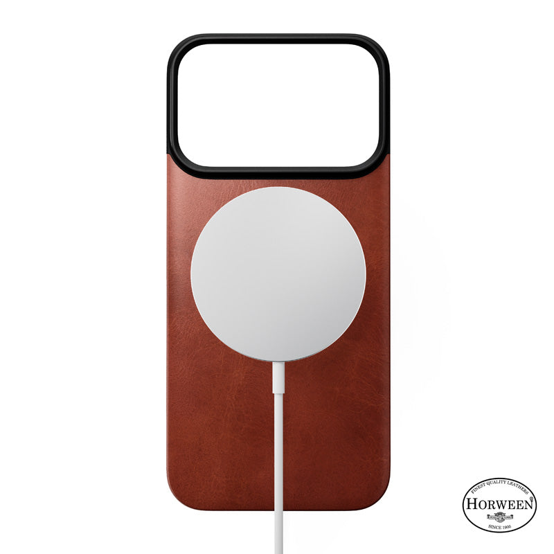 Funda trasera magnética de cuero Horween iPhone 18 Pro Olde Dublin