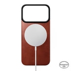 Funda trasera magnética de cuero Horween iPhone 18 Pro Olde Dublin