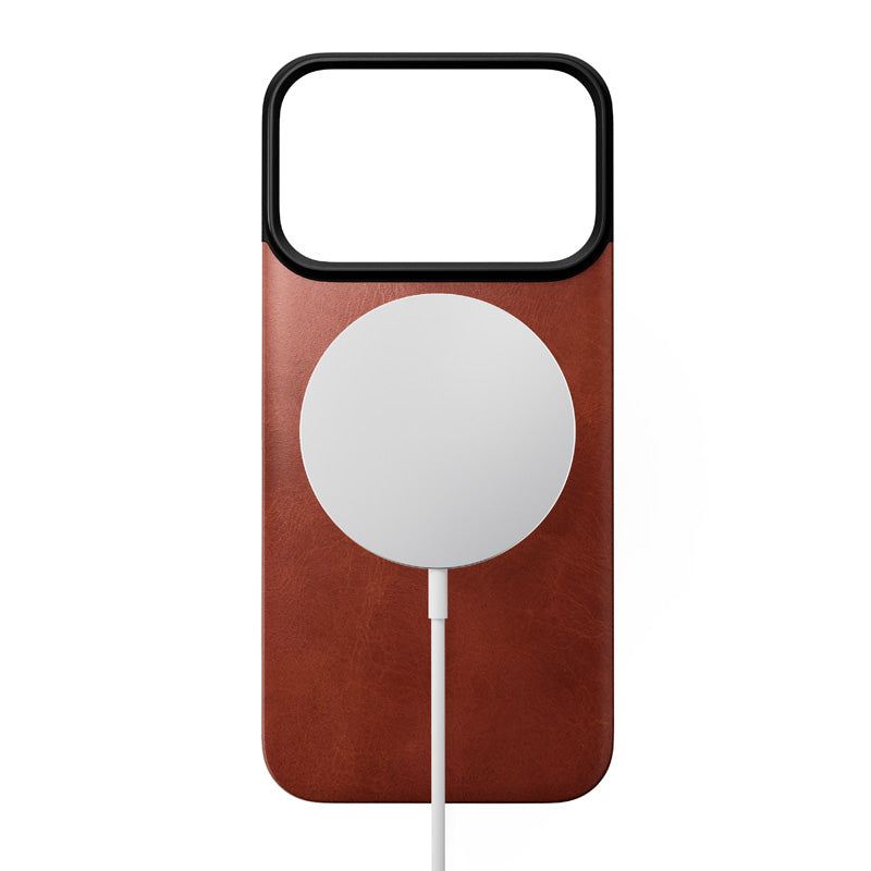 Funda trasera magnética de cuero Horween iPhone 18 Pro Olde Dublin