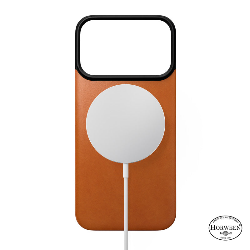 Funda trasera magnética de cuero Horween iPhone 18 Pro Saddle
