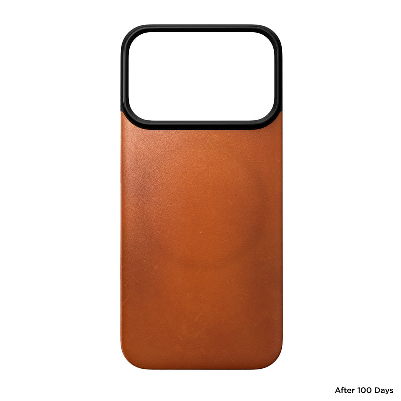 Funda trasera magnética de cuero Horween iPhone 18 Pro Saddle