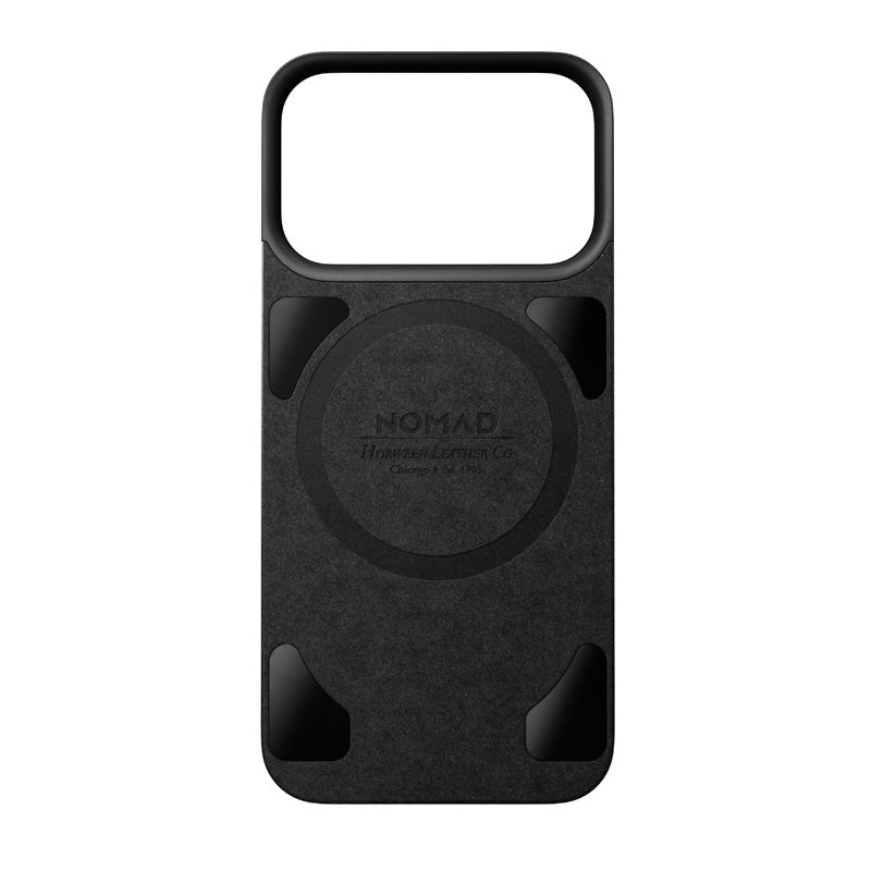 Funda trasera magnética de cuero Horween iPhone 18 Pro Negro