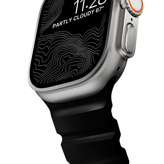 Rocky Point Band 44/45/46/49mm Carbon Black/Natural Hardware
