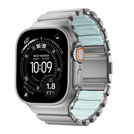 Correa Stratos 49mm Titanio Natural/Icy Blue Glow KFM
