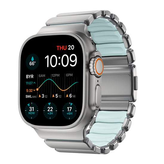 Correa Stratos 49mm Titanio Natural/Icy Blue Glow KFM