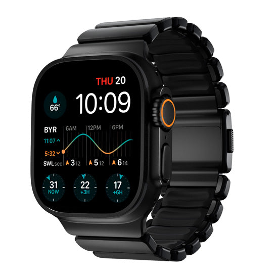 Brazalete Stratos 49mm Titanio Negro/KFM Negro