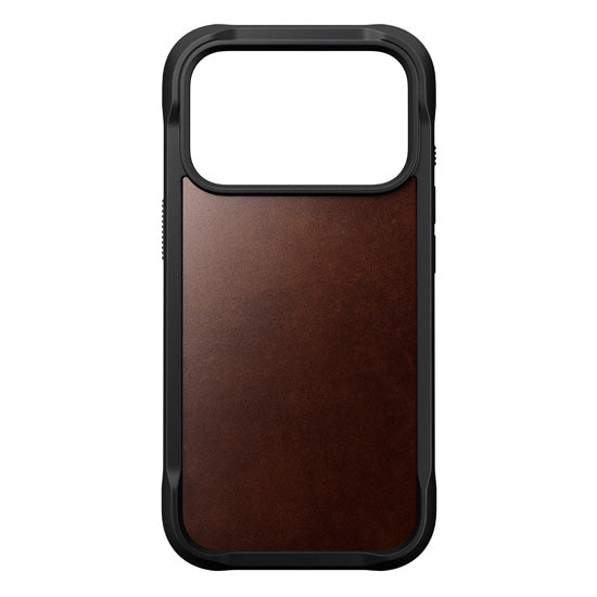 Rugged Funda de cuero Horween iPhone 17 Pro Rustic Brown