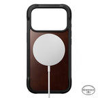 Rugged Funda de cuero Horween iPhone 17 Pro Rustic Brown
