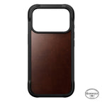 Rugged Funda de cuero Horween iPhone 17 Pro Rustic Brown