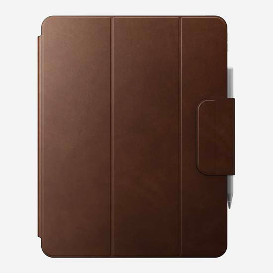 Folio de cuero para iPad Pro 13 (M4/M5) Marrón