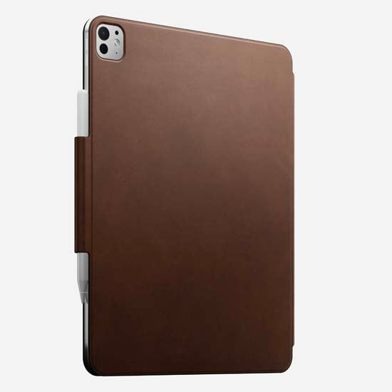 Folio de cuero para iPad Pro 13 (M4/M5) Marrón