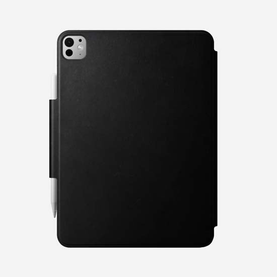 Funda Folio de cuero para iPad Pro 11 (M4/M5) Negro