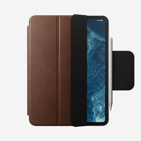 Folio de piel para iPad Pro 11 (M4/M5) Marrón