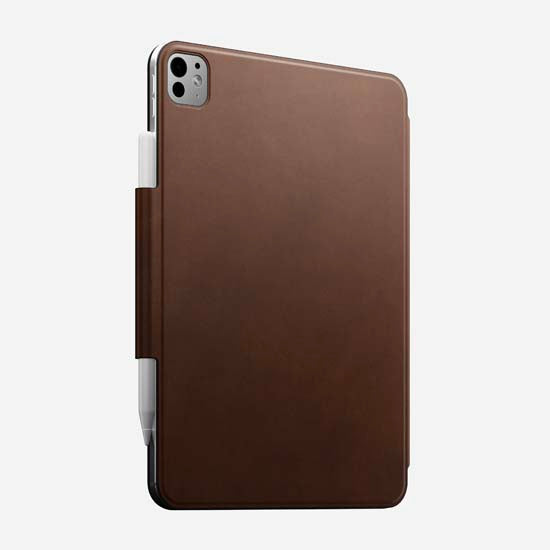 Folio de piel para iPad Pro 11 (M4/M5) Marrón