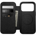 Folio Moderno de Cuero iPhone 17 Pro Marrón