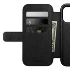 Folio Moderno de Cuero iPhone 17 Pro Marrón