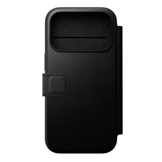 Folio de Cuero Moderno iPhone 17 Pro Negro
