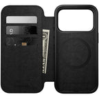 Folio de Cuero Moderno iPhone 17 Pro Negro
