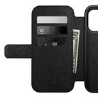 Folio de Cuero Moderno iPhone 17 Pro Negro