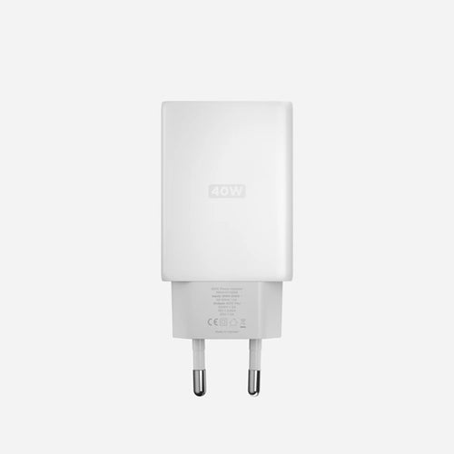 Adaptador EU 40W Delgado Blanco