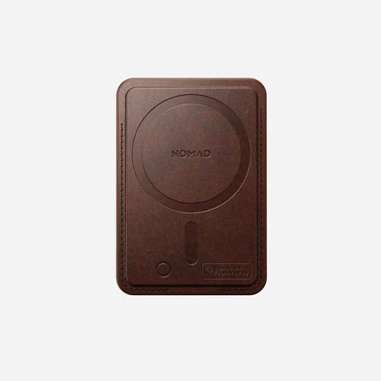 Mag Wallet Horween con Find My Rustic Brown