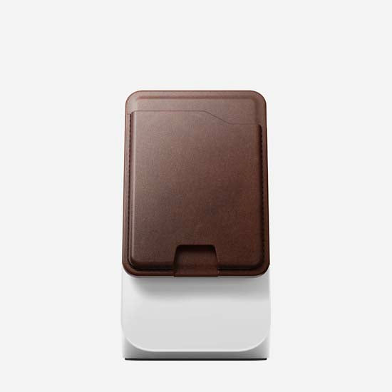 Mag Wallet Horween con Find My Rustic Brown