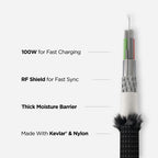 Cable Universal para Apple Watch Carbide