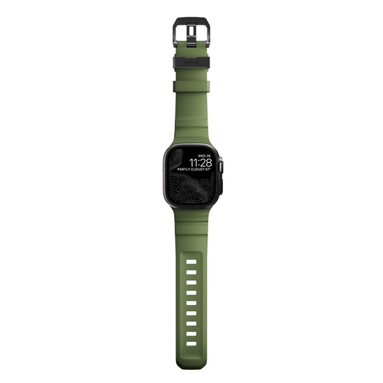 Rocky Point Band 44/45/46/49mm Forest/Black Hardware