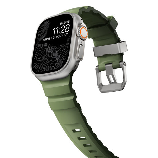 Rocky Point Band 44/45/46/49mm Forest/Natural Hardware