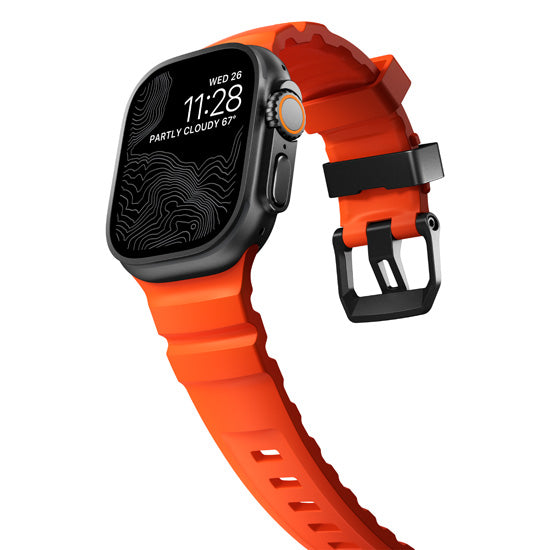 Rocky Point Band 44/45/46/49mm Magma/Black Hardware
