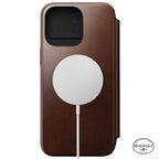 Folio de Cuero Modern Horween iPhone 15 Pro Max Marrón