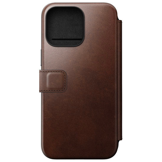 Folio de Cuero Modern Horween iPhone 15 Pro Max Marrón