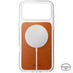 Funda Clear Leather Horween iPhone 18 Pro Max Saddle